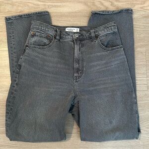 Abercrombie & Fitch Curve Love The 90s Straight Ultra High Rise Jeans